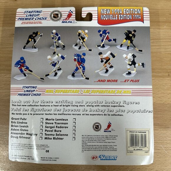 Starting LineUp Mario Lemieux Pittsburgh Penguins Hockey 1994 Action Figure NHL - Picture 2 of 4